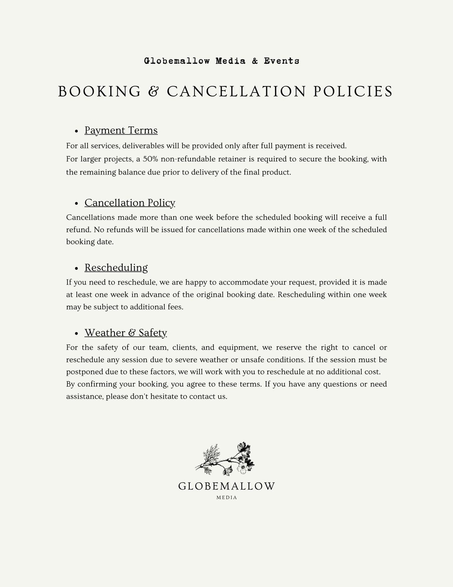 Policies & Procedures
